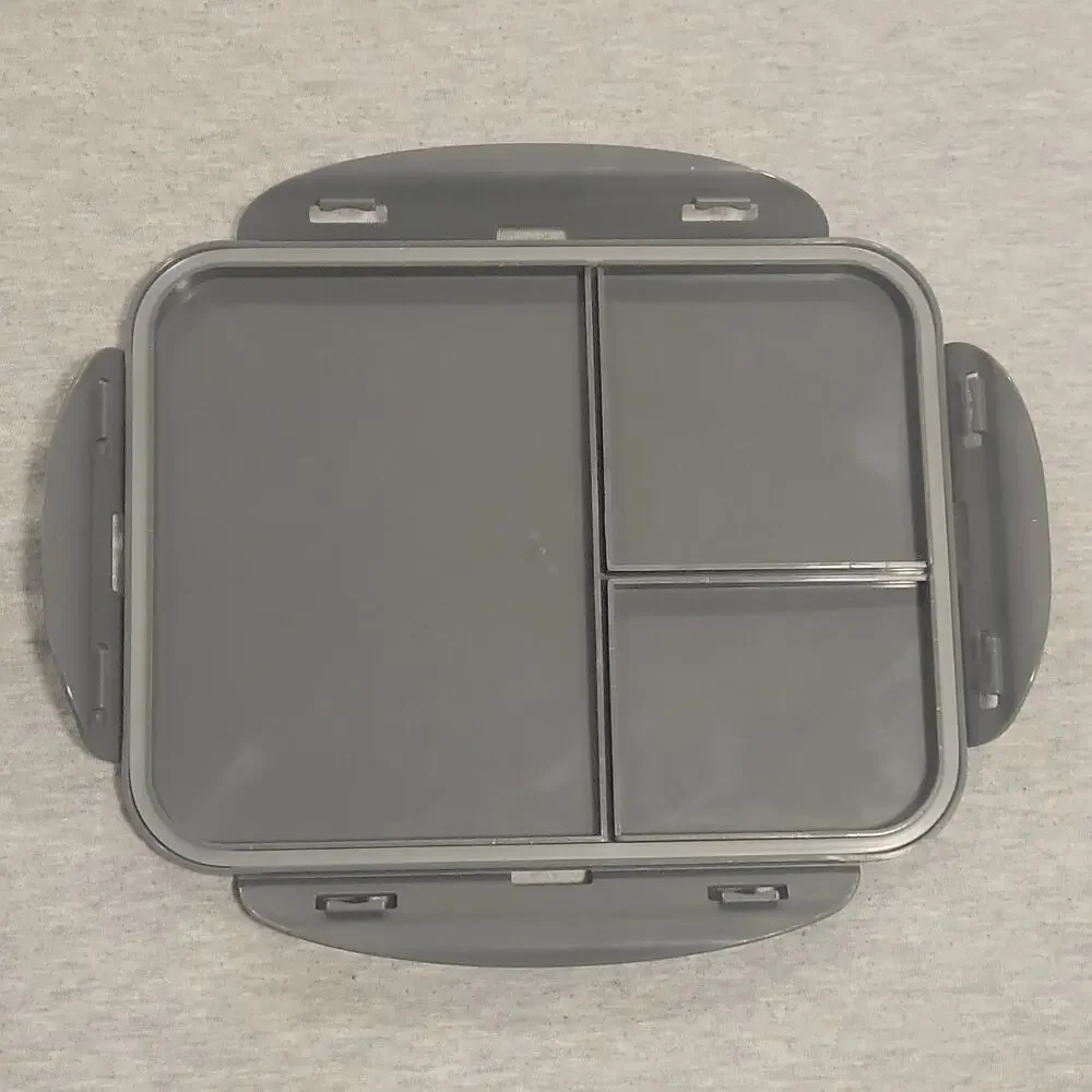 Harry Potter Hogwarts Bento Lunch Box ZAK Designs Gray 3 Compartment Snacks